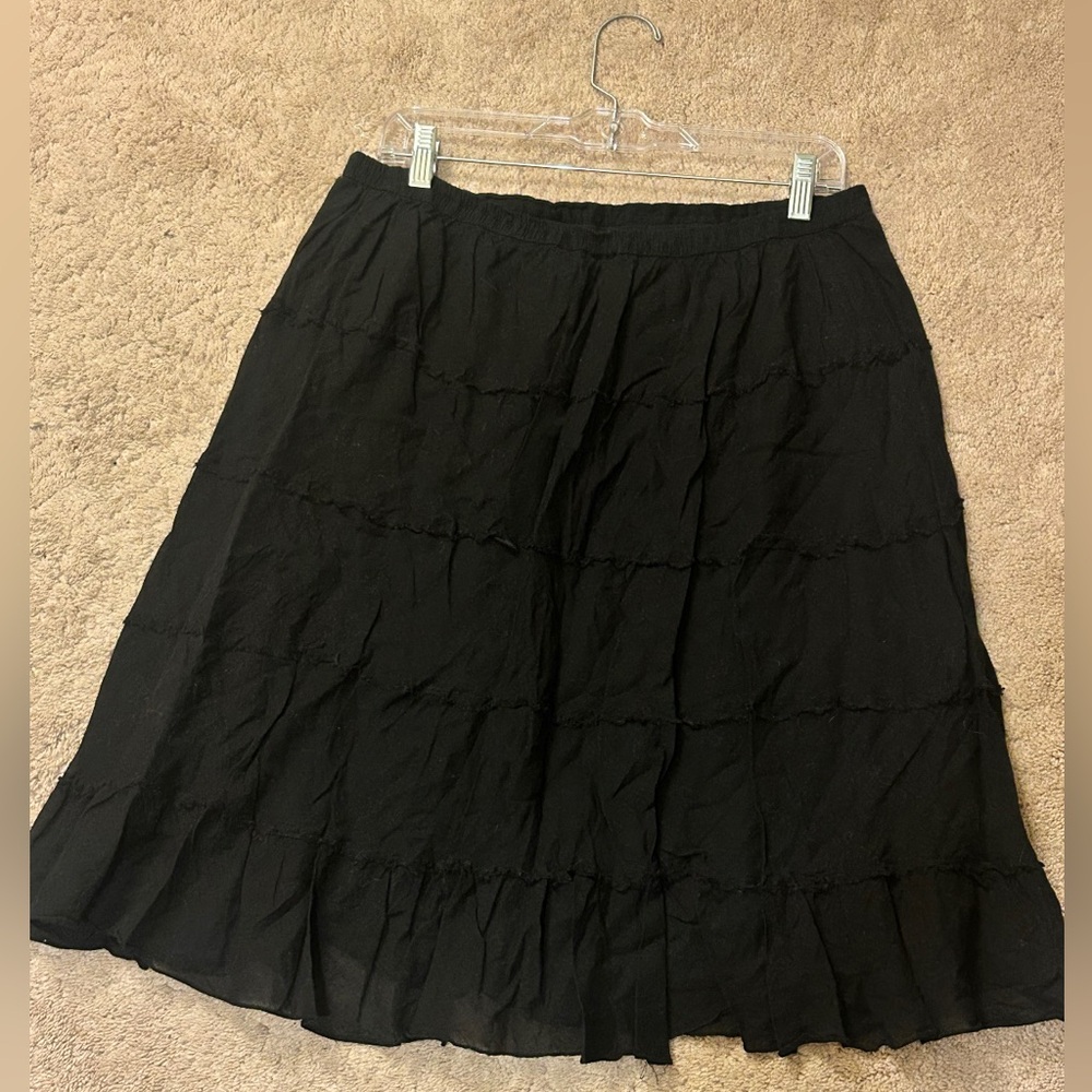 Studio West Black Midi Skirt